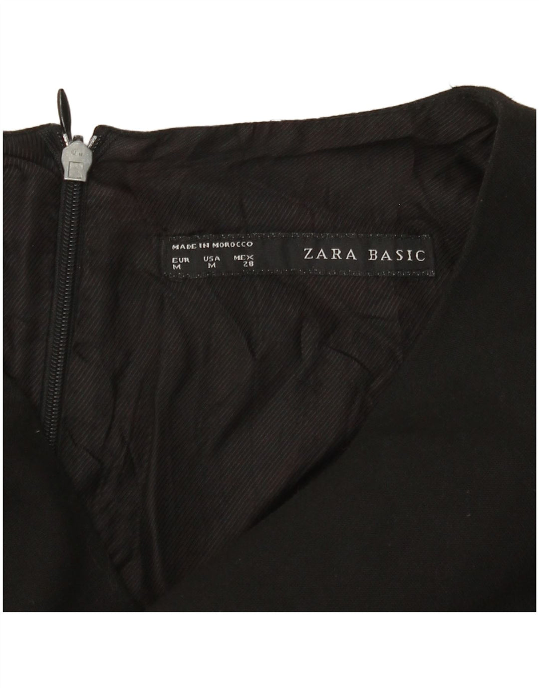 Женское облегающее платье ZARA UK 12, средний черный