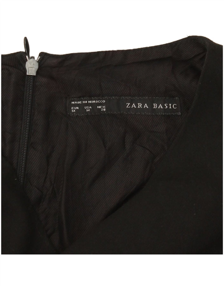 Женское облегающее платье ZARA UK 12, средний черный