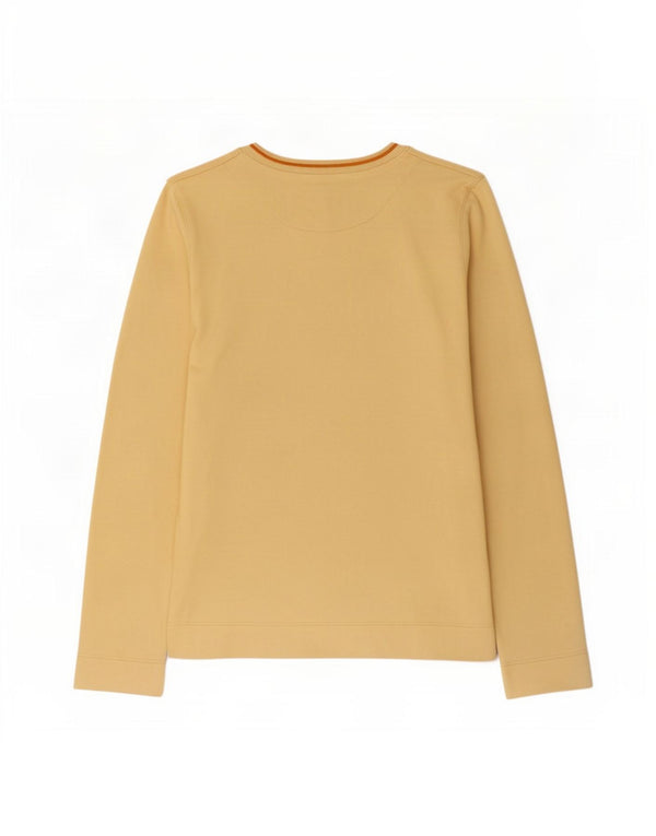 Топ Zara с рисунком для девочек, длинный рукав, 15–16 лет, желтый хлопок