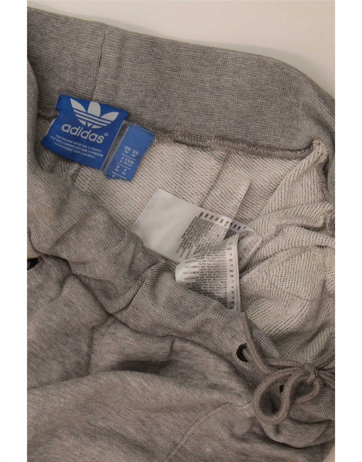 Мужские спортивные шорты Adidas среднего серого цвета из хлопка с крапинками