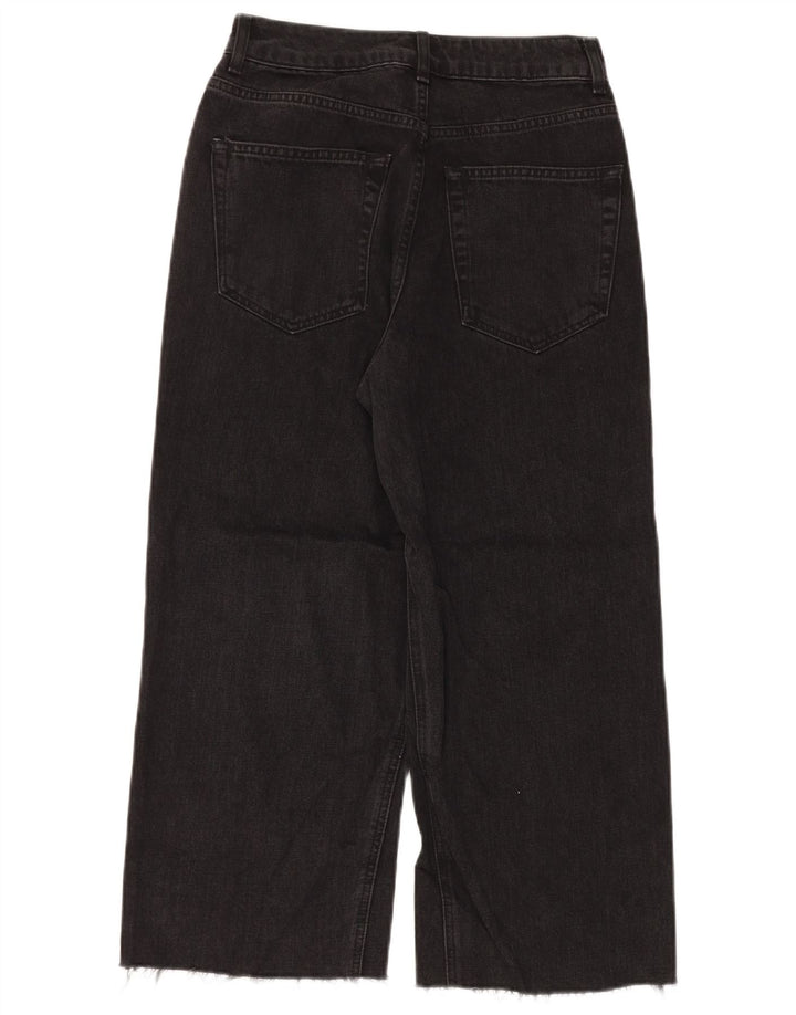 TOPSHOP Женские широкие джинсы W28 L23, черный полиэстер