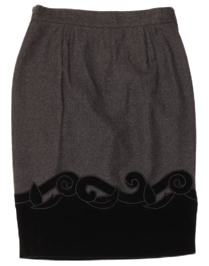 BLUMODE Женская юбка-карандаш IT 44 Medium W28 Серая с цветными блоками