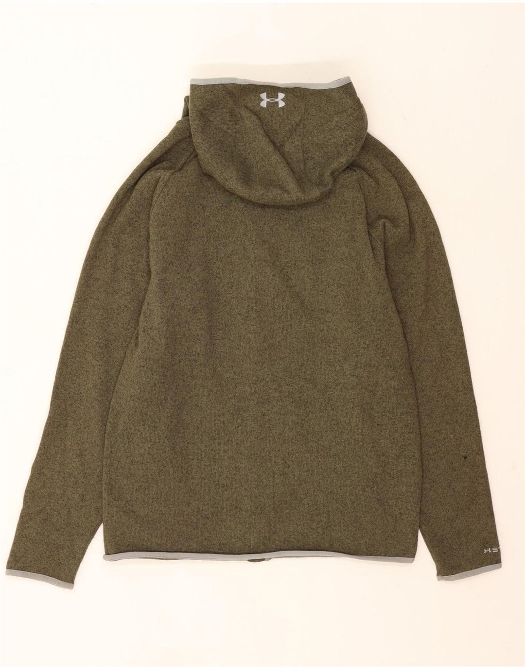 Мужской свитер с капюшоном на молнии Under Armour, большой зеленый в крапинку