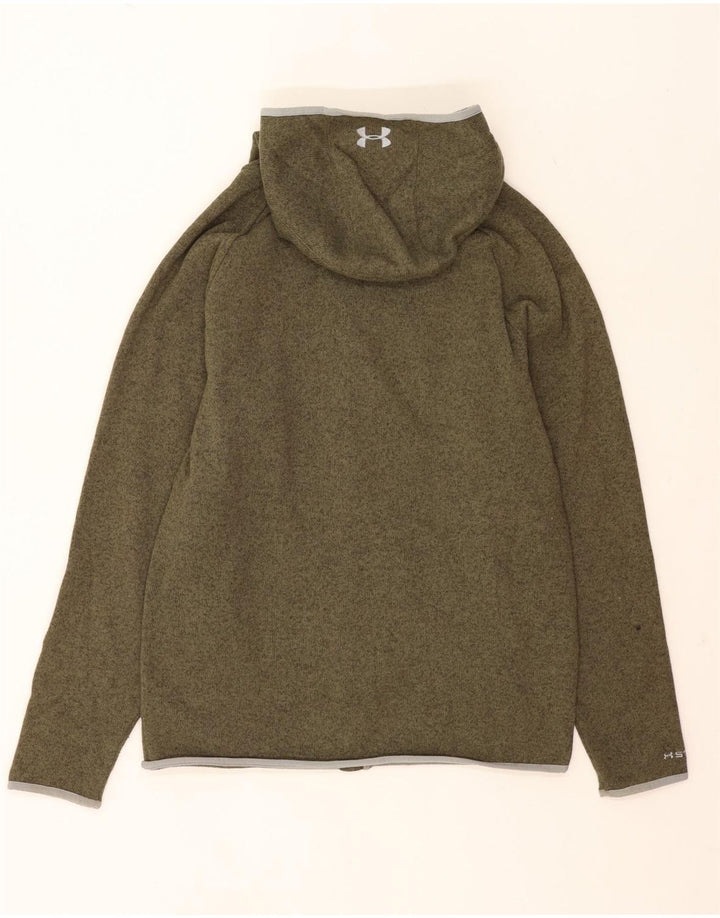 Мужской свитер с капюшоном на молнии Under Armour, большой зеленый в крапинку