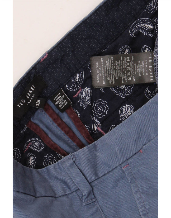 Мужские прямые брюки TED BAKER W32 L32, синий хлопок