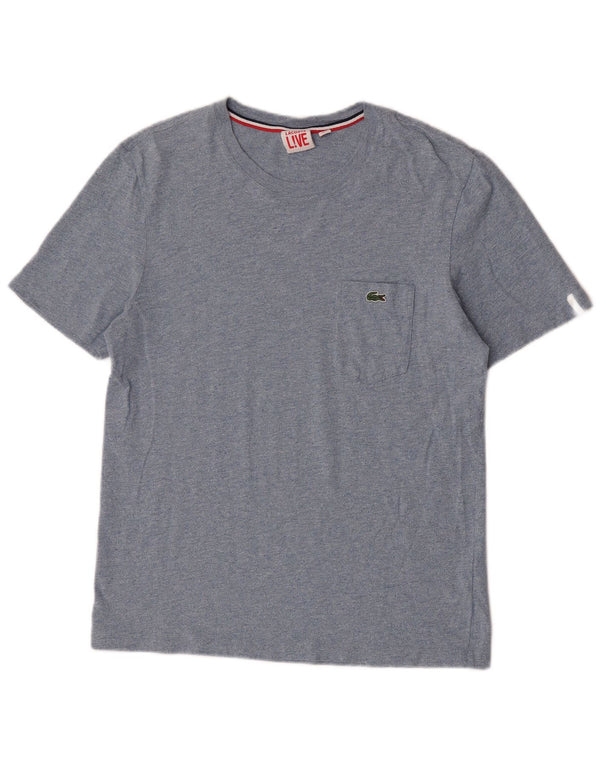 Мужская футболка Lacoste, размер 3, маленькая, синяя