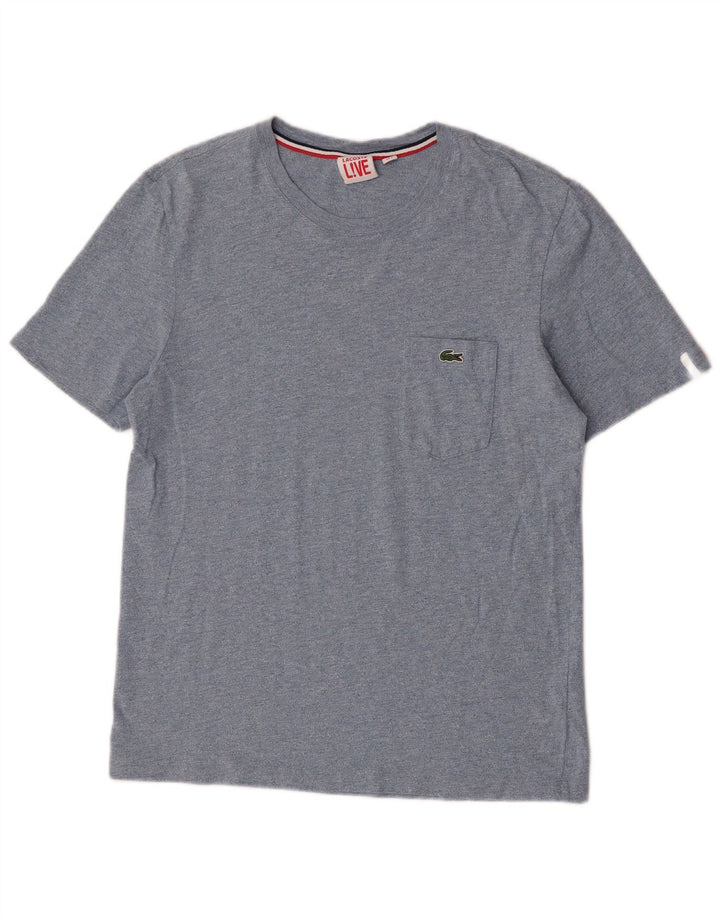 Мужская футболка Lacoste, размер 3, маленькая, синяя