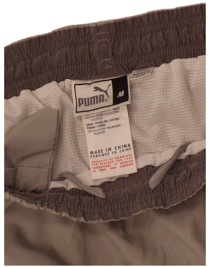 Мужские спортивные шорты Puma из полиэстера среднего серого цвета