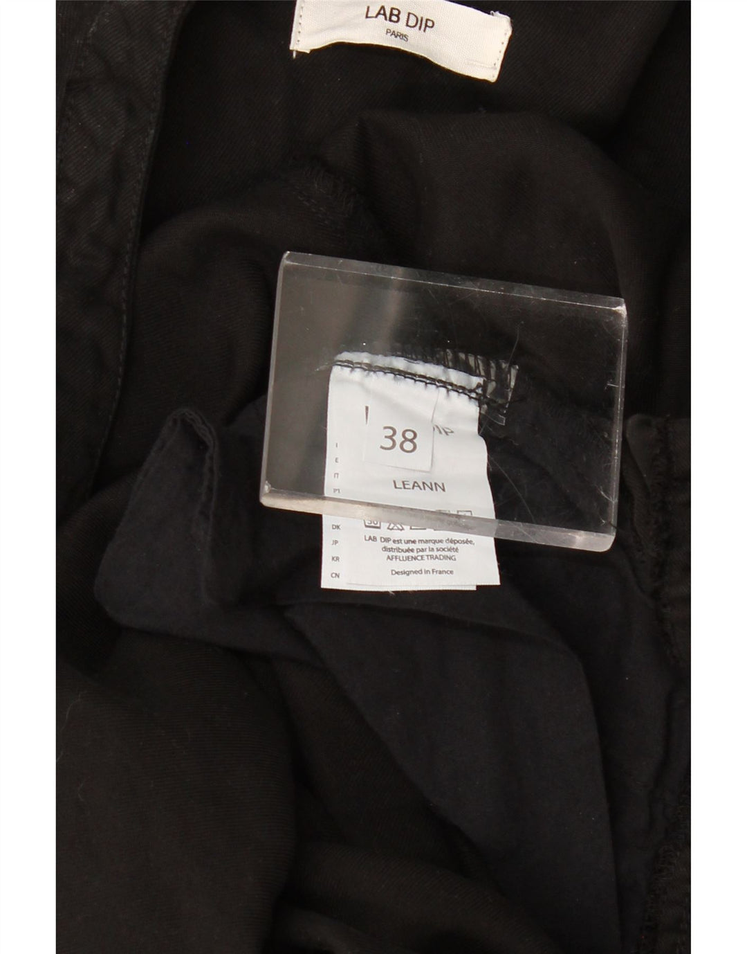LAB DIP Женский комбинезон с рукавом 3/4 EU 38 Средний Черный Tencel
