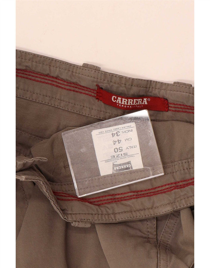 Мужские шорты карго Carrera W34, большие серые, хлопок