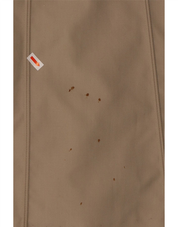 ВИНТАЖНОЕ женское пальто оверсайз из искусственного меха EU 40, средний бежевый полиэстер