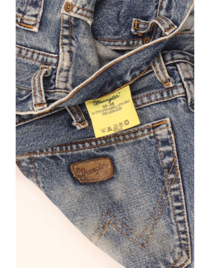 Мужские прямые джинсы Wrangler Texas W36 L32, синий хлопок