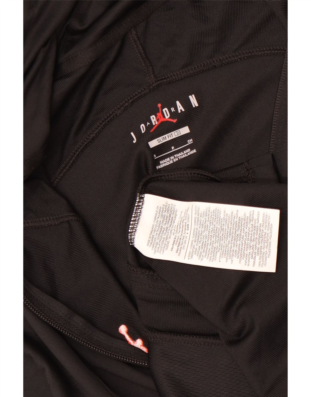 Мужской свитер с капюшоном на молнии Jordan Paris Saint- Germain, маленький черный