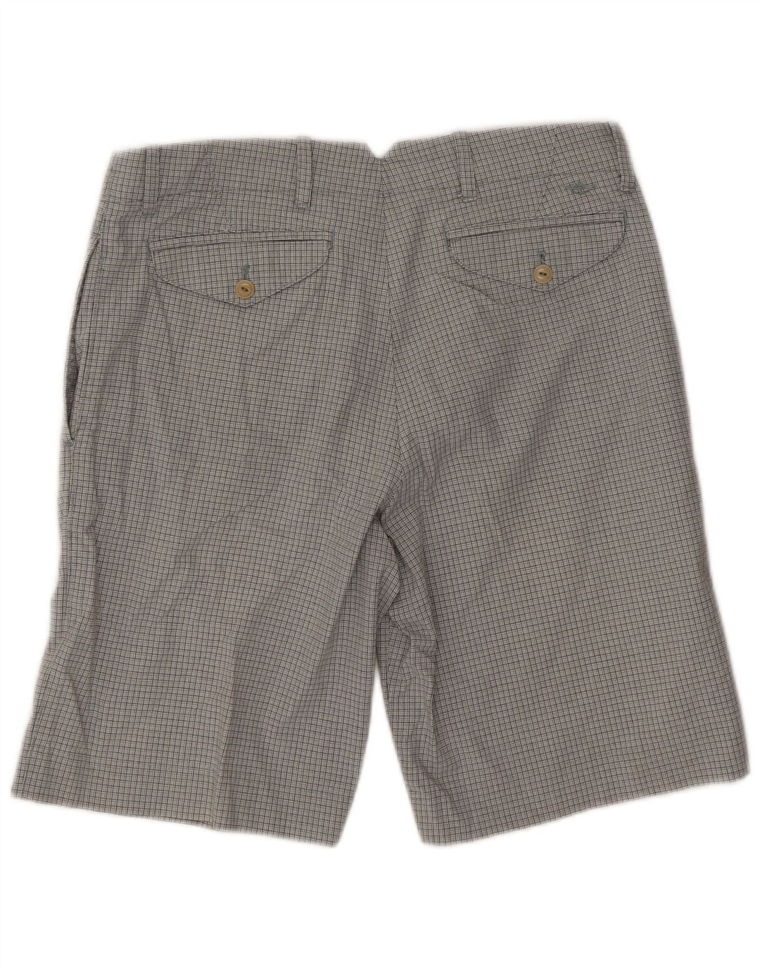 Мужские шорты чинос Dockers W32 Средне-серые, хлопок с узором «гусиные лапки»