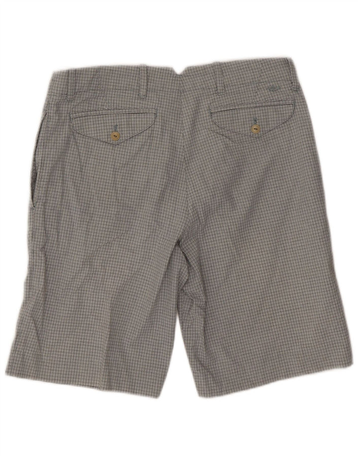 Мужские шорты чинос Dockers W32 Средне-серые, хлопок с узором «гусиные лапки»