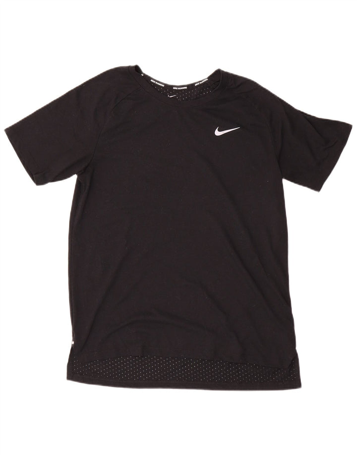 Мужская футболка Nike Dri Fit, средний черный полиэстер