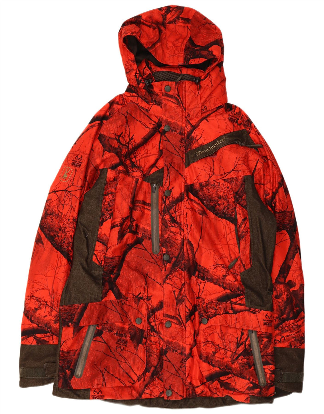 Мужская ветровка Deerhunter с капюшоном EU 56 3XL, красный камуфляж