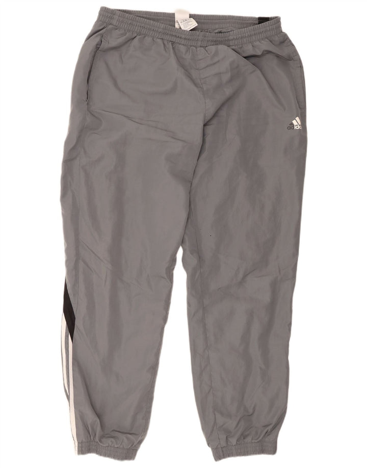 Мужские спортивные брюки Adidas Joggers XL, серые, полиэстер с цветными блоками