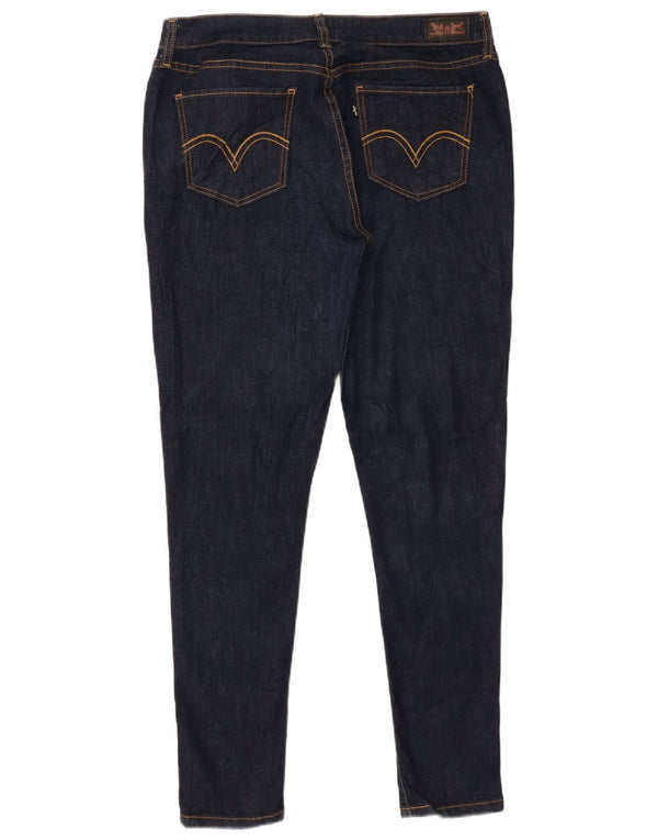 Женские джинсы-скинни с высокой талией LEVI'S США 17 2XL W34 L29 Темно-синие