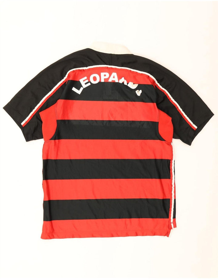 Мужская футболка с рисунком NIKE, средний красный в полоску