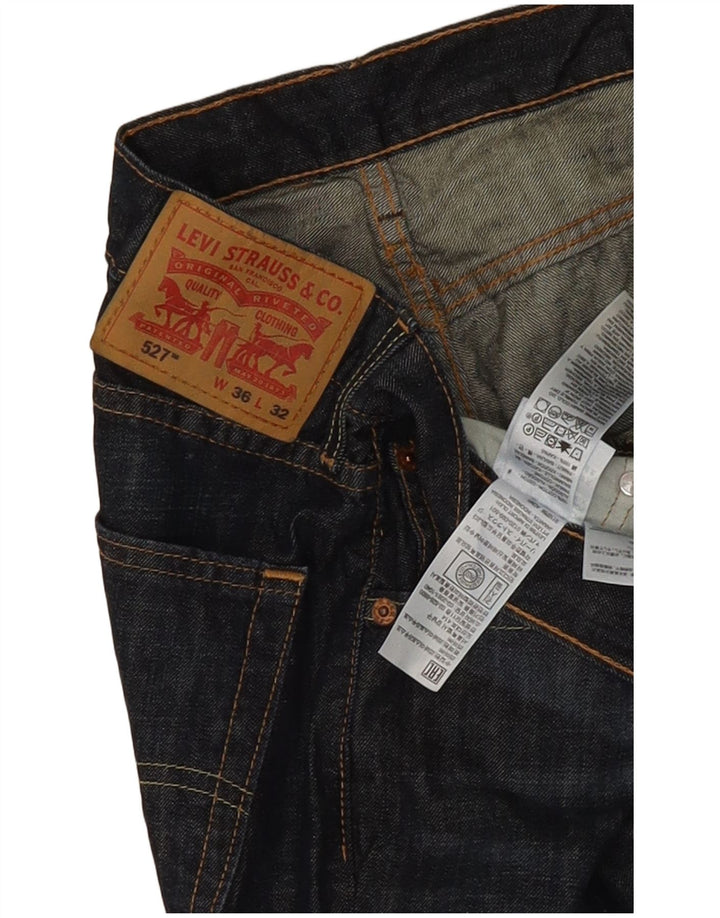 Мужские джинсы Levi's 527 Bootcut W36 L32 Темно-синие, хлопок