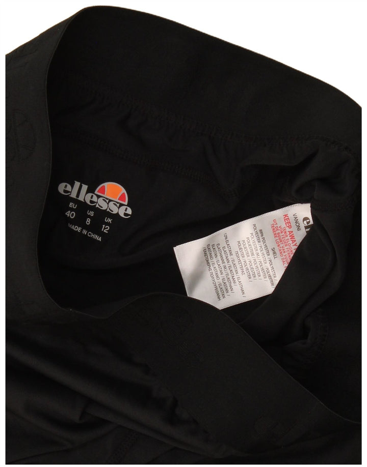 Женские леггинсы-капри Ellesse UK 12, средний черный полиэстер