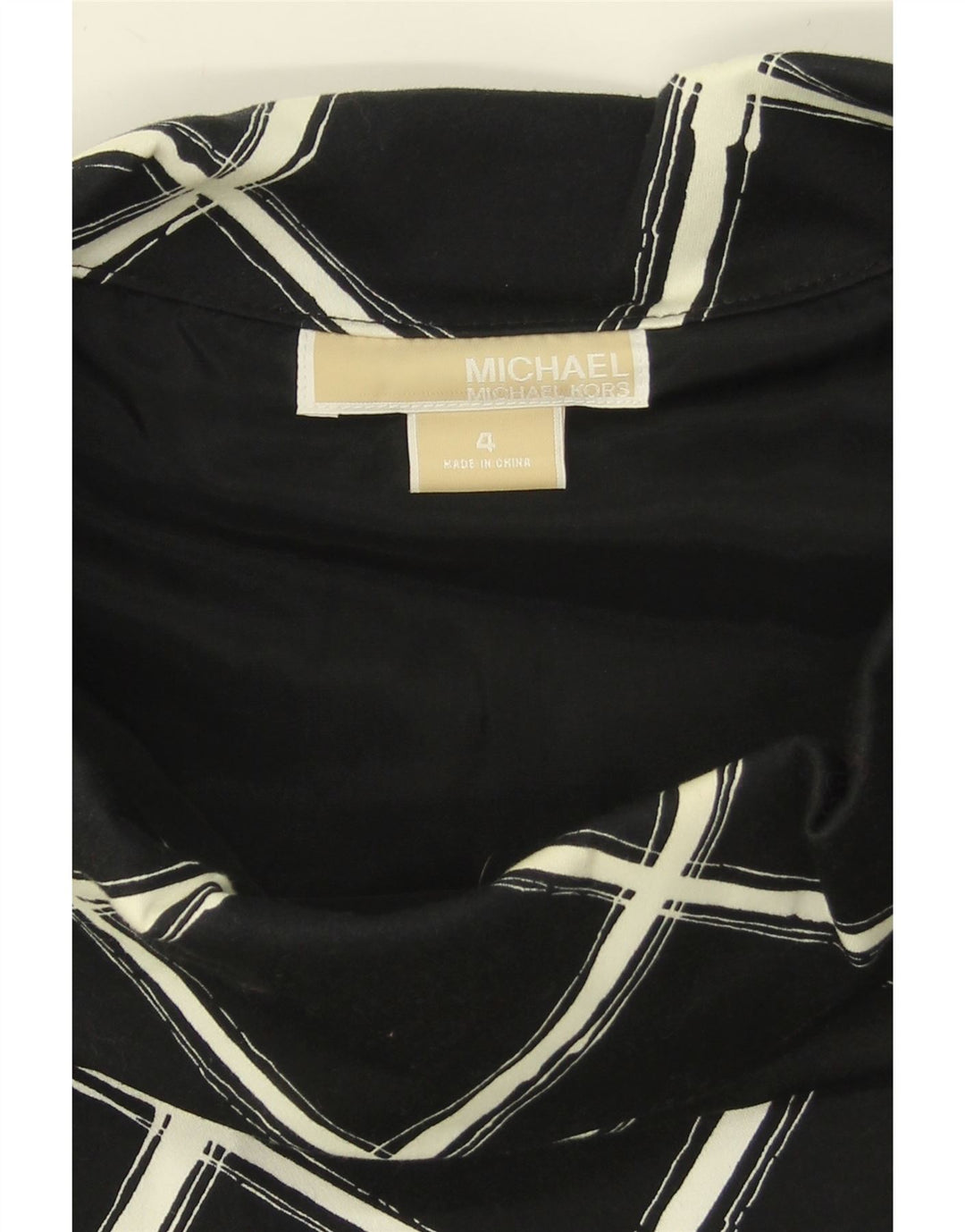 MICHAEL KORS Womens Sleeveless Basic Dress US 4 Small Black Check Cotton Vintage Michael Kors and Second-Hand Michael Kors from Messina Hembry 