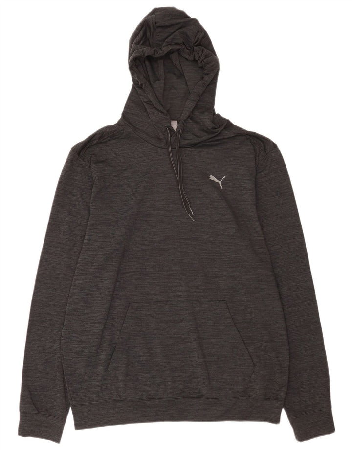 Мужской джемпер с капюшоном Puma, большой черный, полиэстер
