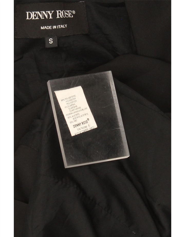 Женское полупальто Denny Rose UK 10, маленький черный полиэстер