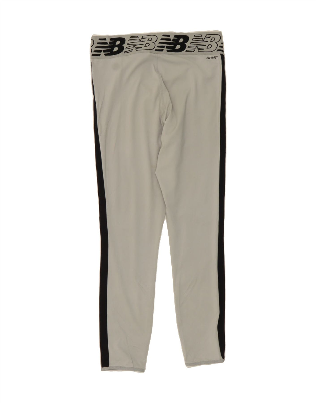 NEW BALANCE Womens Graphic Leggings UK 12 Medium Grey Colourblock Vintage New Balance and Second-Hand New Balance from Messina Hembry 