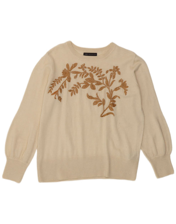 Женский джемпер с вырезом «лодочка» Marks & Spencer, Великобритания 14, большой Off White