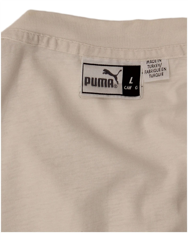 Мужская футболка с рисунком PUMA, большая белая