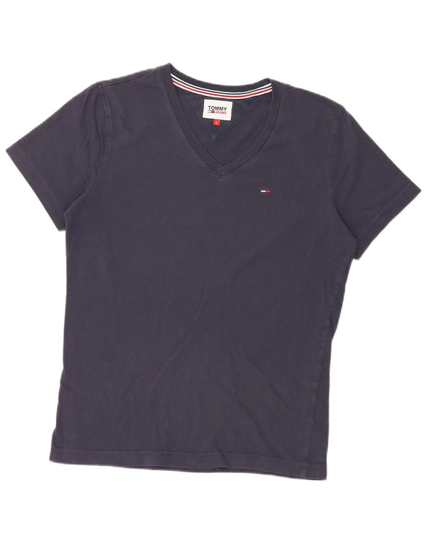 Женская футболка Tommy Hilfiger Top UK 10, маленькая, темно-синяя