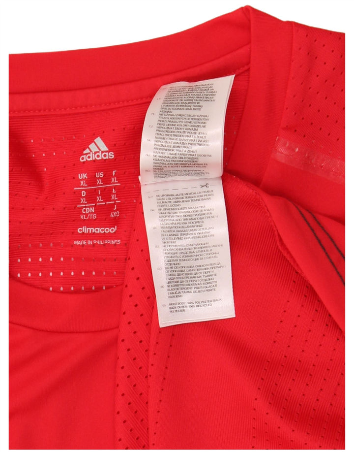 Adidas Мужская футболка Climacool Top XL Красный Полиэстер