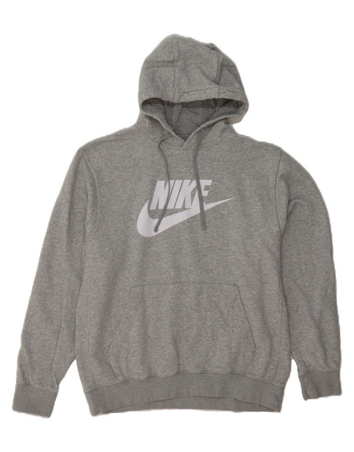 NIKE Mens Graphic Hoodie Jumper Large Grey Cotton Vintage Nike and Second-Hand Nike from Messina Hembry 