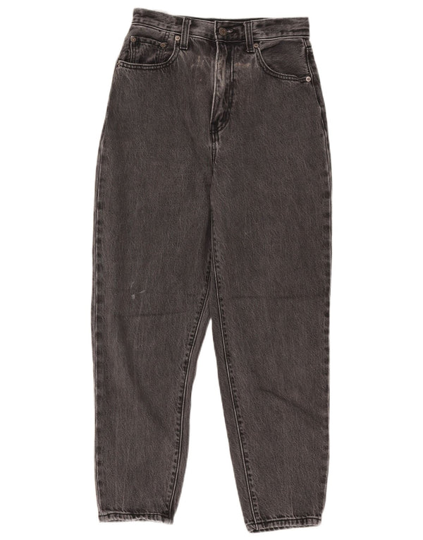 Женские зауженные джинсы Levi's с высокой посадкой W25 L27, черный хлопок