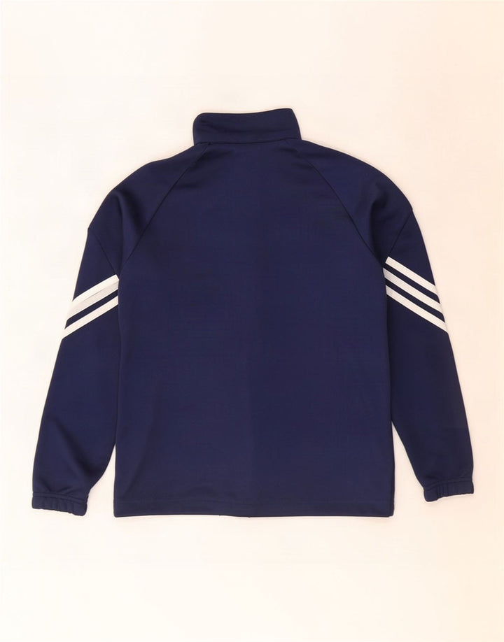 Спортивный костюм Adidas Climalite для мальчиков, верхняя куртка 11–12 лет, темно-синий полиэстер