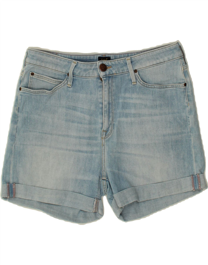 LEE Womens Mom Denim Shorts W29 Medium Blue Cotton Vintage Lee and Second-Hand Lee from Messina Hembry 