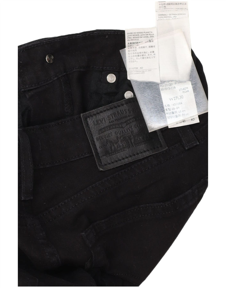 Женские джинсы LEVI'S 725 с высокой посадкой Bootcut W27 L30, черный хлопок