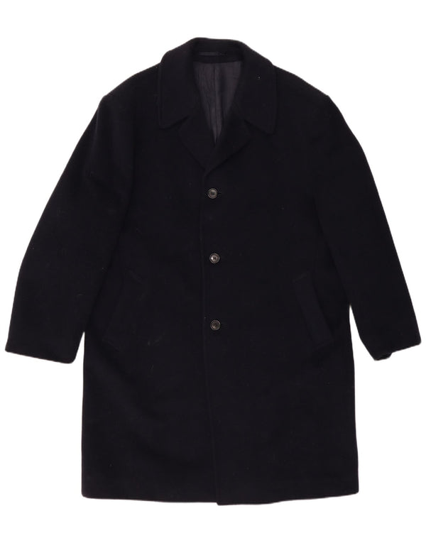 Мужское пальто WELLINGTON UK 42 XL темно-синее шерстяное