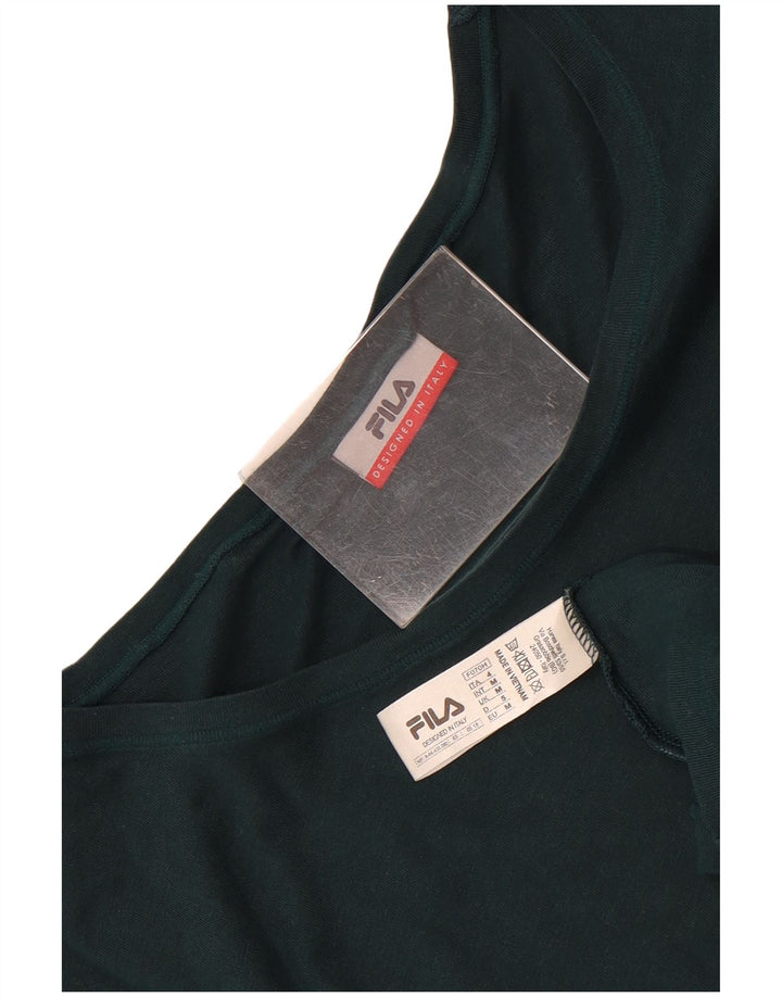 Мужская футболка Fila Top из хлопка среднего зеленого цвета