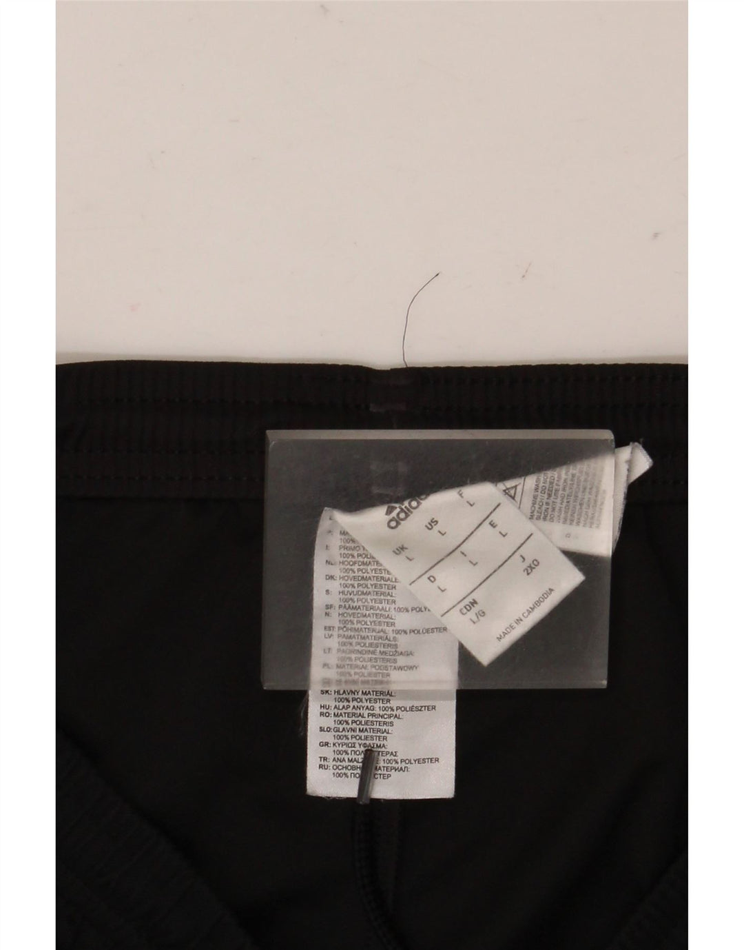 Мужские спортивные шорты Adidas Climalite, большие черные из полиэстера