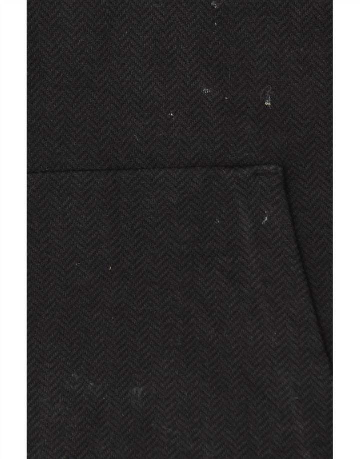 Женский джемпер с капюшоном MASSIMO DUTTI UK 14, средний, черный с шевроном