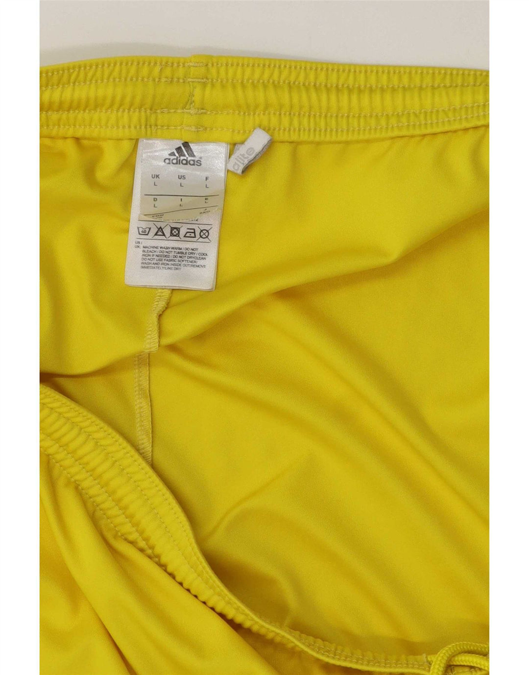 Мужские спортивные шорты Adidas Climalite, большие желтые полиэстеровые шорты