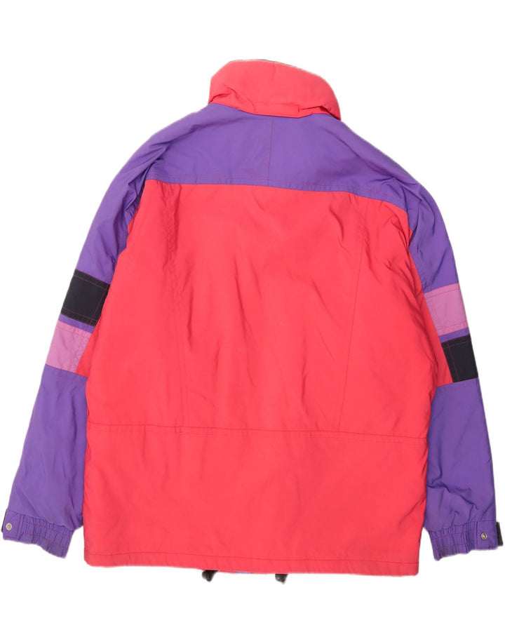 Мужская лыжная куртка Sergio Tacchini UK 44 2XL красная с цветными блоками из полиамида