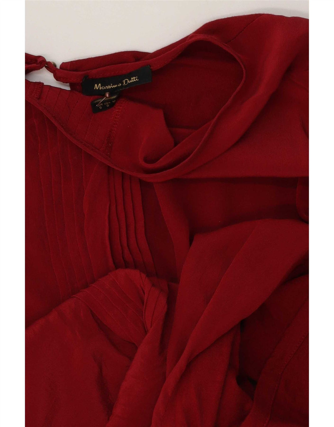 Женская блузка свободного кроя Massimo Dutti UK 10, маленькая красная