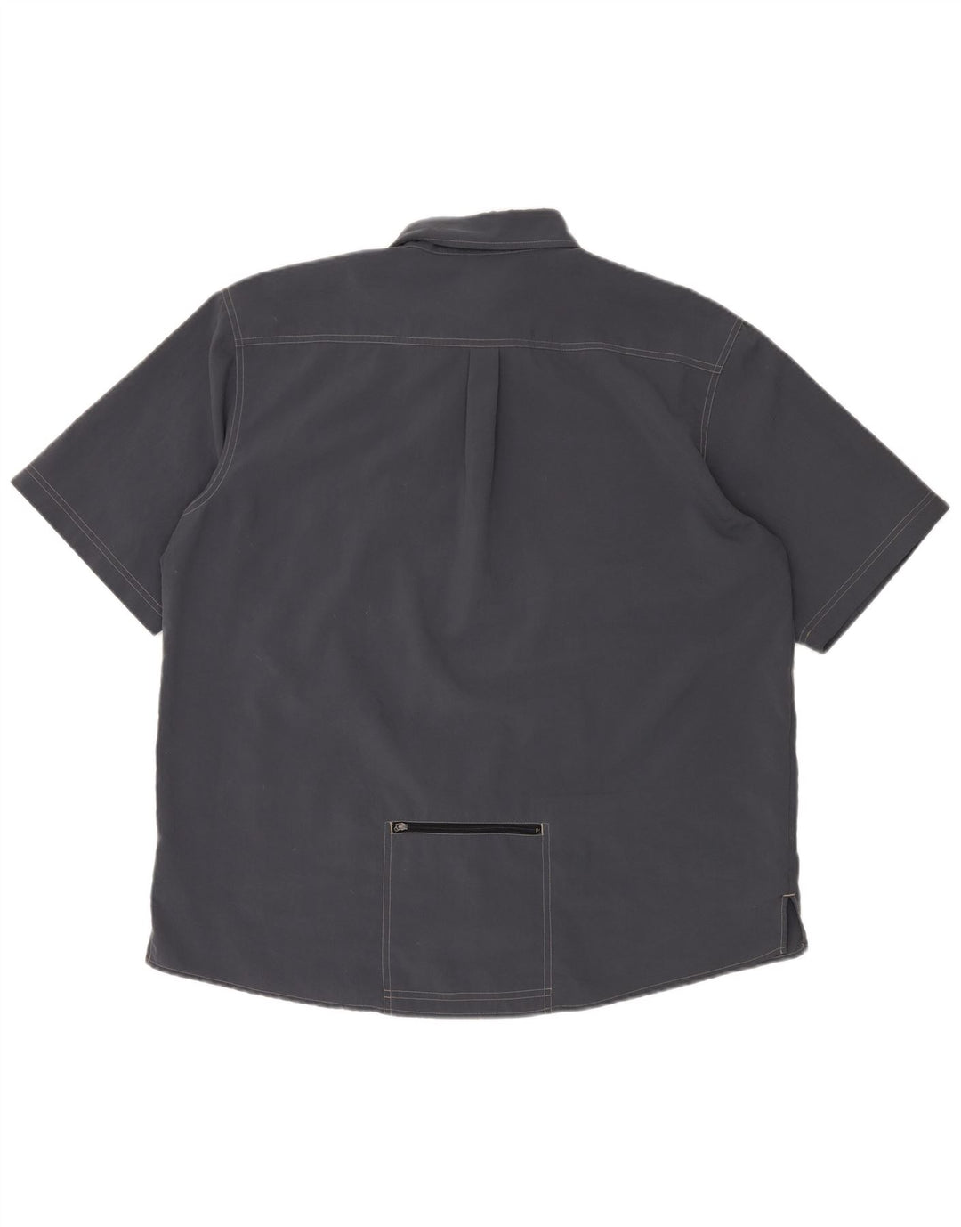 Мужская рубашка с коротким рукавом ADIDAS UK 46/48 XL Темно-синий полиэстер