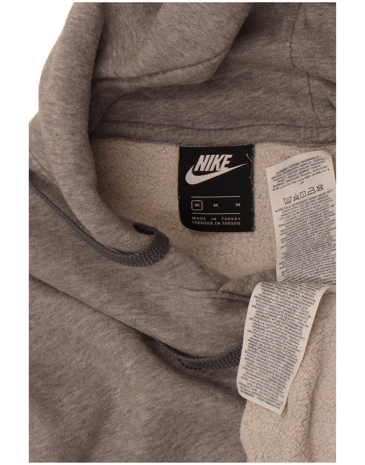 Мужской джемпер с капюшоном Nike среднего серого цвета, хлопок