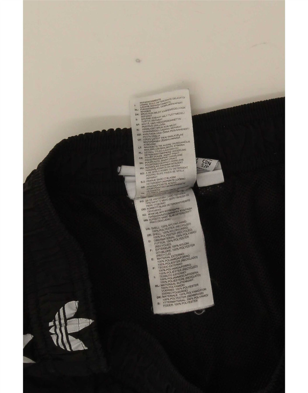 Мужские спортивные шорты Adidas с рисунком, маленькие черные из полиэстера