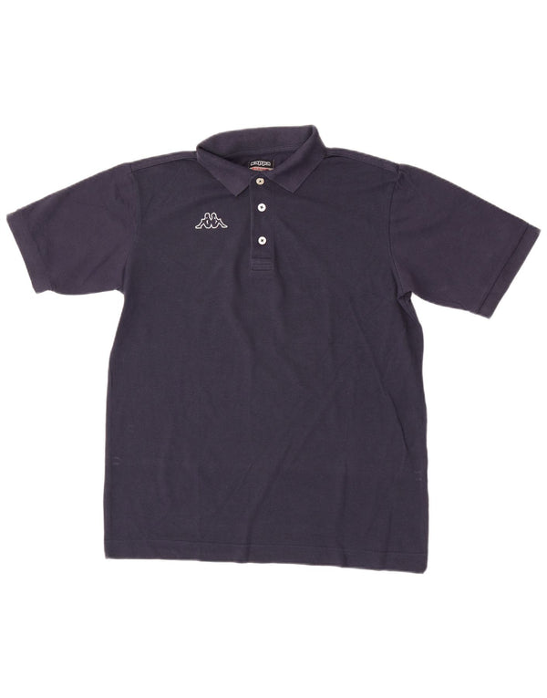 Kappa Mens Polo Shirt Medium Navy Blue Cotton